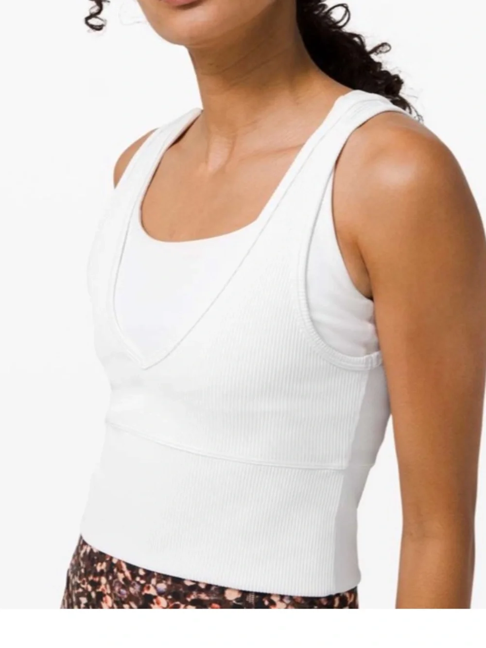 Lululemon Power Pivot deep V reversible tank- sz 6